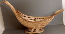 Vtg wicker basket for sale  Shipping to Ireland