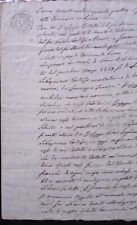 Manoscritto atto notarile usato  Urbino