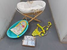 Moses Cot + Baby Swing + Bath + Boys Clothes bundle lot, used for sale  Shipping to South Africa