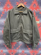 Vintage Lee Mechanics Work Cropped Jacket Talon Zip USA Permanent Press 60s 70s for sale  Shipping to South Africa