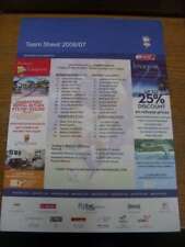 2007 colour teamsheet for sale  BIRMINGHAM