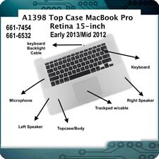 Teclado A1398 Top Case MacBook Pro Retina 15 polegadas para meados de 2012 início de 2013 comprar usado  Enviando para Brazil
