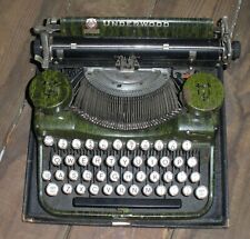 Green Underwood Standard Portable Typewriter & Case. #479204 for sale  Shipping to South Africa