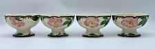 Franciscan Desert Rose Footed Sherbert/Ice Cream Dessert Bowls Set of 4 USA Vtg for sale  Shipping to South Africa