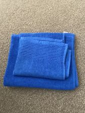 Blue bath towels for sale  DERBY