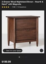Drawer wood nightstand for sale  Brighton