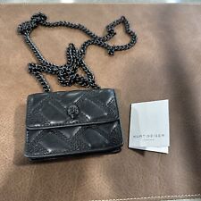 Kurt Geiger Micro Kensington Drench Faux Lambskin Leather Bag in Black *NEW* for sale  Shipping to South Africa