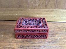 Vintage cinnabar carved for sale  FALMOUTH