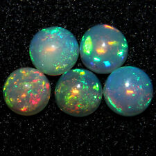 Opal Round Ethiopian Fire Opal Natural Welo Opal Cabochon Gemstone Lot 3mm - 8mm, used for sale  Shipping to South Africa