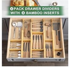 Bamboo drawer dividers for sale  Plano