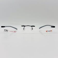 Eschenbach eyeglasses Unisex Angular Black Titanflex Crush 3575 Rimless New for sale  Shipping to South Africa