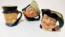Used, Royal Doulton lot of 3 Characters Jug Vintage Mine Host 1957 Small size 2.3" for sale  Shipping to Canada