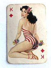 PIN-UP / CHEESECAKE - 1950s  art  illustrated  DANDY  GUM  playing/poker  card/G for sale  Shipping to South Africa