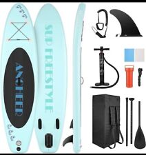 Inflatable Stand Up Paddle Board with Complete SUP Accessories, Backpack, used for sale  Shipping to South Africa