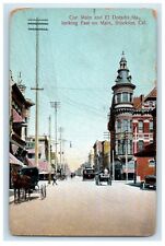 1908 Cor Main El Dorado Sts Looking East Stockton California CA Vintage Postcard for sale  Shipping to South Africa