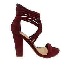 Shoe Republic LA Drifta Strappy Heel Burgundy Red Womens Size 6, used for sale  Shipping to South Africa