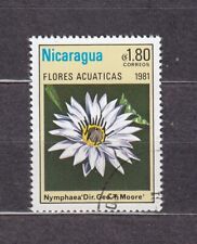 NICARAGUA  1981 Kwiaty Wodne  1,80 used na sprzedaż  PL