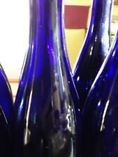 Lot of 6 Matching Vintage Cobalt Blue Wine Bottles 750 ml 12 Inches Tall Each for sale  Shipping to South Africa