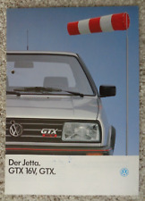 Used, VW Jetta GTX 16V, GTX brochure, Jetta MK2 series for sale  Shipping to South Africa