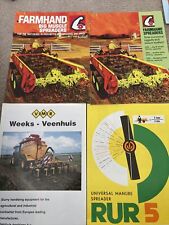 Vintage Manure Spreader Brochures Job Lot  Farmhand ,Rur 5 ,,Veenhuis 1970’s x4 tweedehands  verschepen naar Netherlands