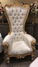 Wedding throne chair for sale  BIRMINGHAM