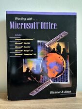 Libro y disquete vintage ""Trabajando con Microsoft Office"" 4.3 Blissmer & Alden segunda mano  Embacar hacia Mexico