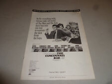 LIVRO DE CAMPANHA VINTAGE 1965 EXPOSITORES DE FILMES MGM THE CINCINNATI KID PRESSBOOK  comprar usado  Enviando para Brazil