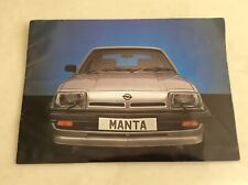 Opel manta brochure for sale  FAREHAM