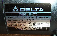 NOS Delta 10" Compound Miter Saw (CMS) Motor fits 36-070 saw, p/n 1347132 for sale  Shipping to South Africa
