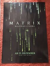Matrix resurrections kinoplaka gebraucht kaufen  Waldsassen