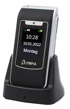 Używany, Olympia Style Duo 4G Telefon komórkowy dla seniorów Duże przyciski Telefon z klapką Czarny na sprzedaż  Wysyłka do Poland