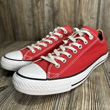 Zapatos Converse All Star unisex para hombre 9,5 para mujer 11,5 top bajo de lona roja segunda mano  Embacar hacia Argentina