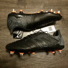 PREDATOR MALICE CONTROL SOFT GROUND BOOTS Cleats Mens 8.5 Rugby Black F36360  for sale  Shipping to South Africa