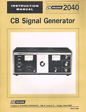  B&K Precision 2040 Gerador de Sinal CB Proprietários Manual de Instruções CÓPIA Obsoleto, usado comprar usado  Enviando para Brazil