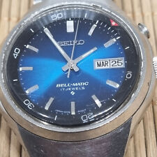 Seiko Bell-Matic 4006-6060 relógio masculino alarme automático mostrador azul década de 1970 comprar usado  Enviando para Brazil