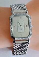Relógio de quartzo Credit Suisse 999 platina masculino CZ acento comprar usado  Enviando para Brazil