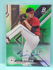 2019 Bowman Platinum Top Prospects autógrafos verde Liam Jenkins autografado /99, usado comprar usado  Enviando para Brazil