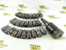 BEAVER NMTB40 TG100 COLLET CHUCK + 26 COLLETS 3/16" TO 7/8"  for sale  Shipping to South Africa