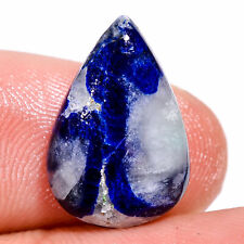 04.50 Cts. Natural Wonderful Neon Blue Afghanite Pear 16X10X3 MM Cab. Gemstone for sale  Shipping to South Africa