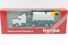 H0 1:87 Herpa 181136 Scania Tank Containersattelzug grün weiß LKW OVP M75 comprar usado  Enviando para Brazil