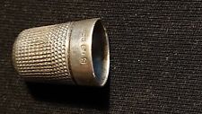 Antique 1912 English Sterling Silver Thimble by James Swann size 5. for sale  UK