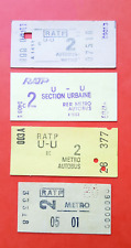 Anciens tickets metro d'occasion  Sassenage