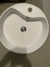 Waschbecken rundes weiß gebraucht kaufen  Frankfurt