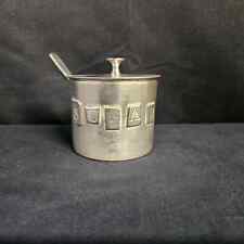 Pottery Barn Silver Plated Sugar Jar with Lid and Spoon for sale  Shipping to South Africa