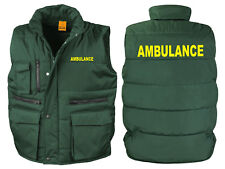 Ambulance bodywarmer gilet for sale  SWANSEA