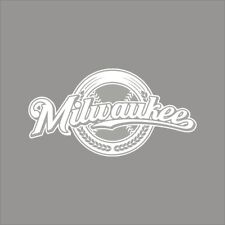 Adesivo de vinil Milwaukee Brewers #7 logotipo da equipe da liga principal de beisebol 1 cor janela parede do carro comprar usado  Enviando para Brazil