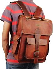 Mochila de cuero genuino vintage para hombre | Mochila perfecta para hombre para uso diario segunda mano  Embacar hacia Argentina