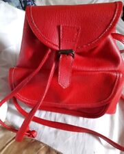 Red faux leather for sale  BRIDGWATER