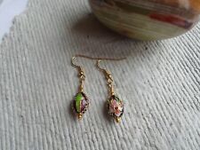 Handmade earrings maroon for sale  BIRMINGHAM