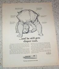 1968 impresión página de anuncio - Desitin erupción LINDO bebé en pañal obras de arte publicidad antigua segunda mano  Embacar hacia Argentina